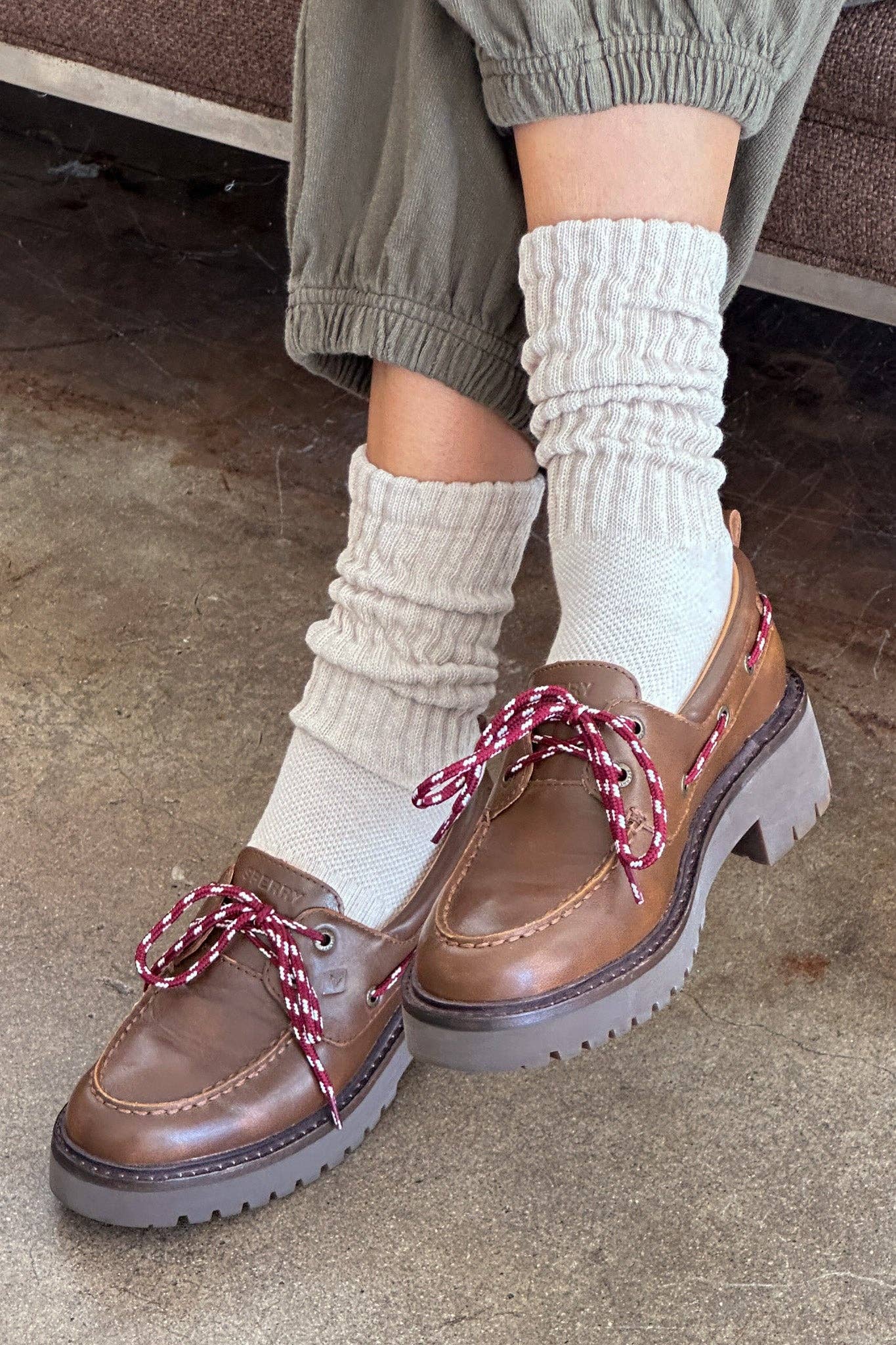 Ballet Socks : Oatmeal - Le Bon Shoppe