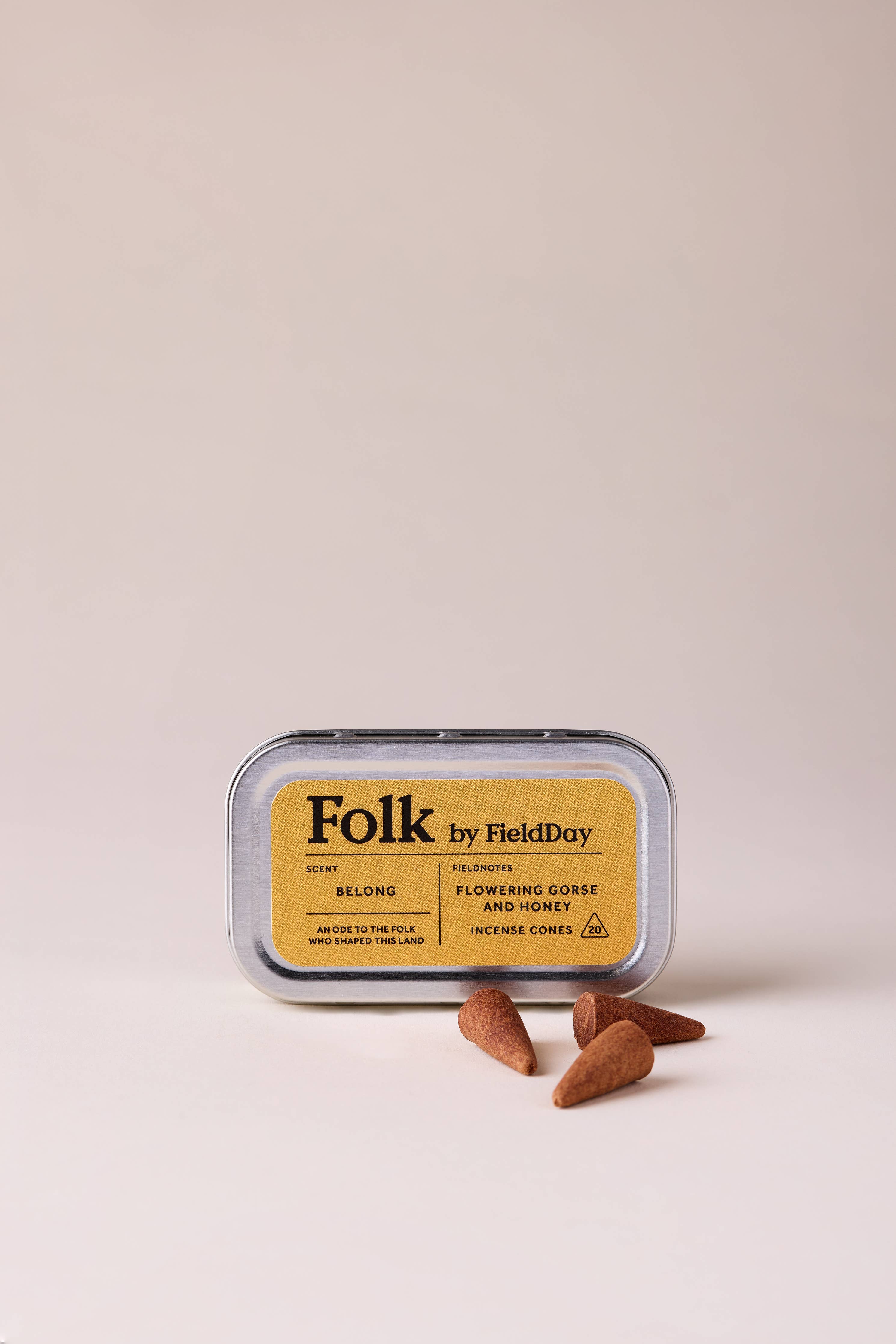 Belong Folk Tin of Incense Cones - by FieldDay