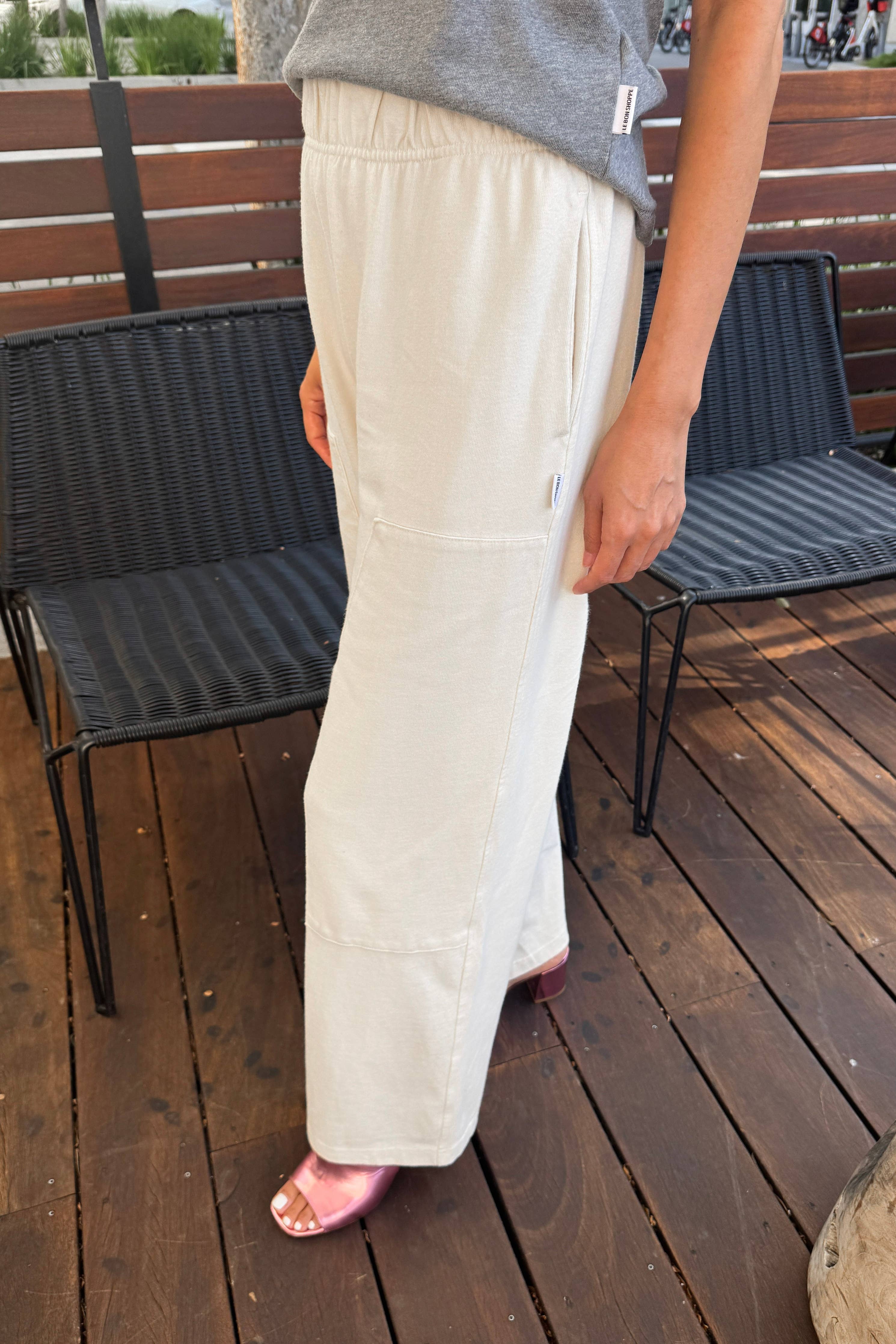 Le Bon Shoppe Soft Jersey Terra Pants : Naturel