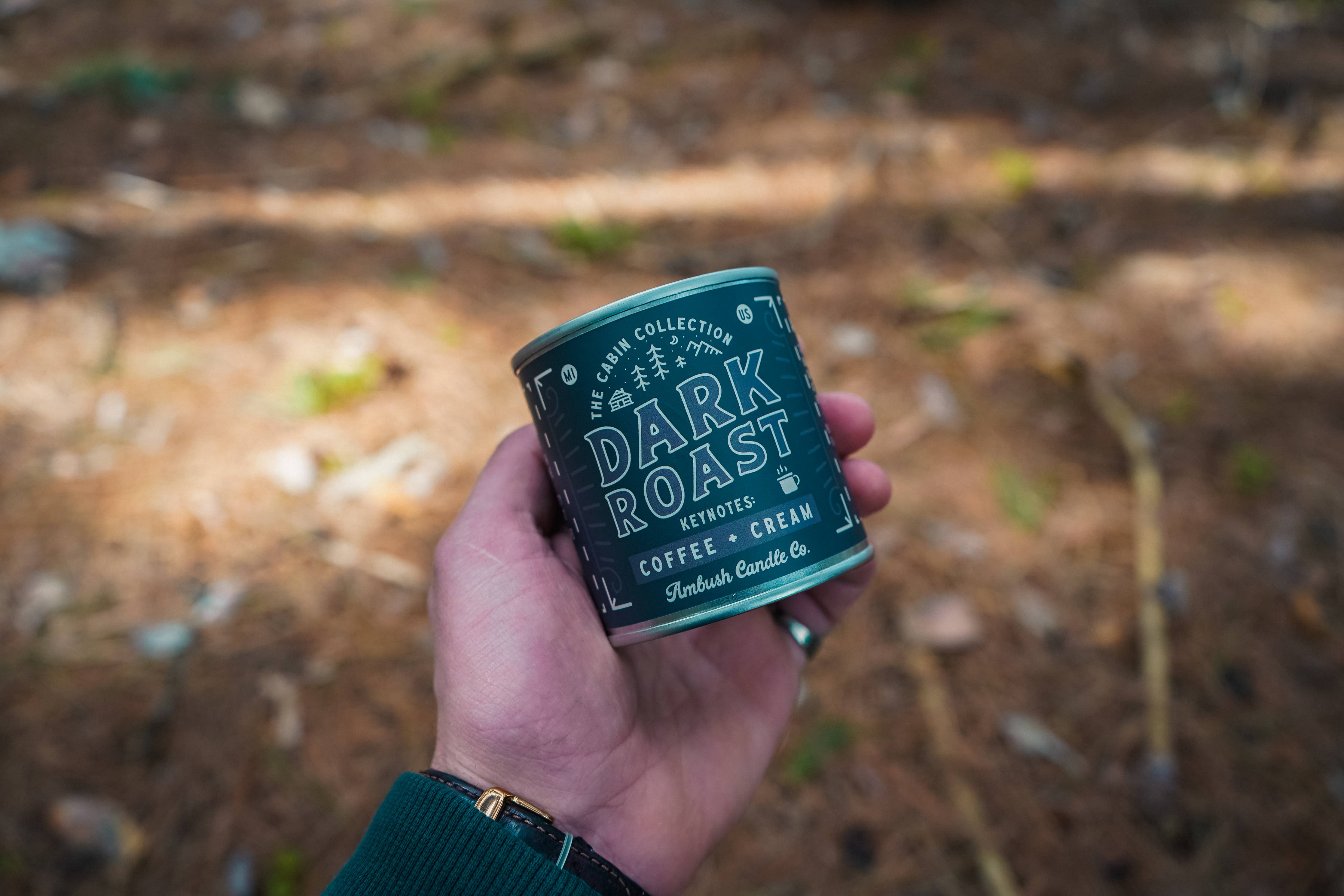 Dark Roast | Coffee + Cream 8oz Soy Candle