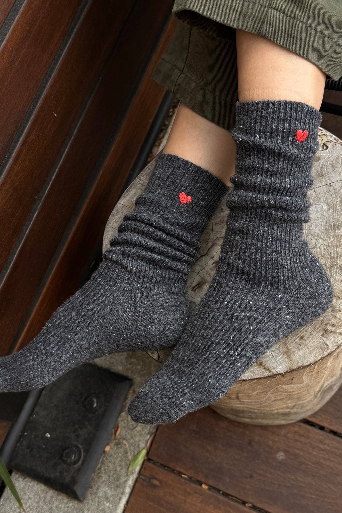 Le Bon Shoppe Embroidered Snow Socks