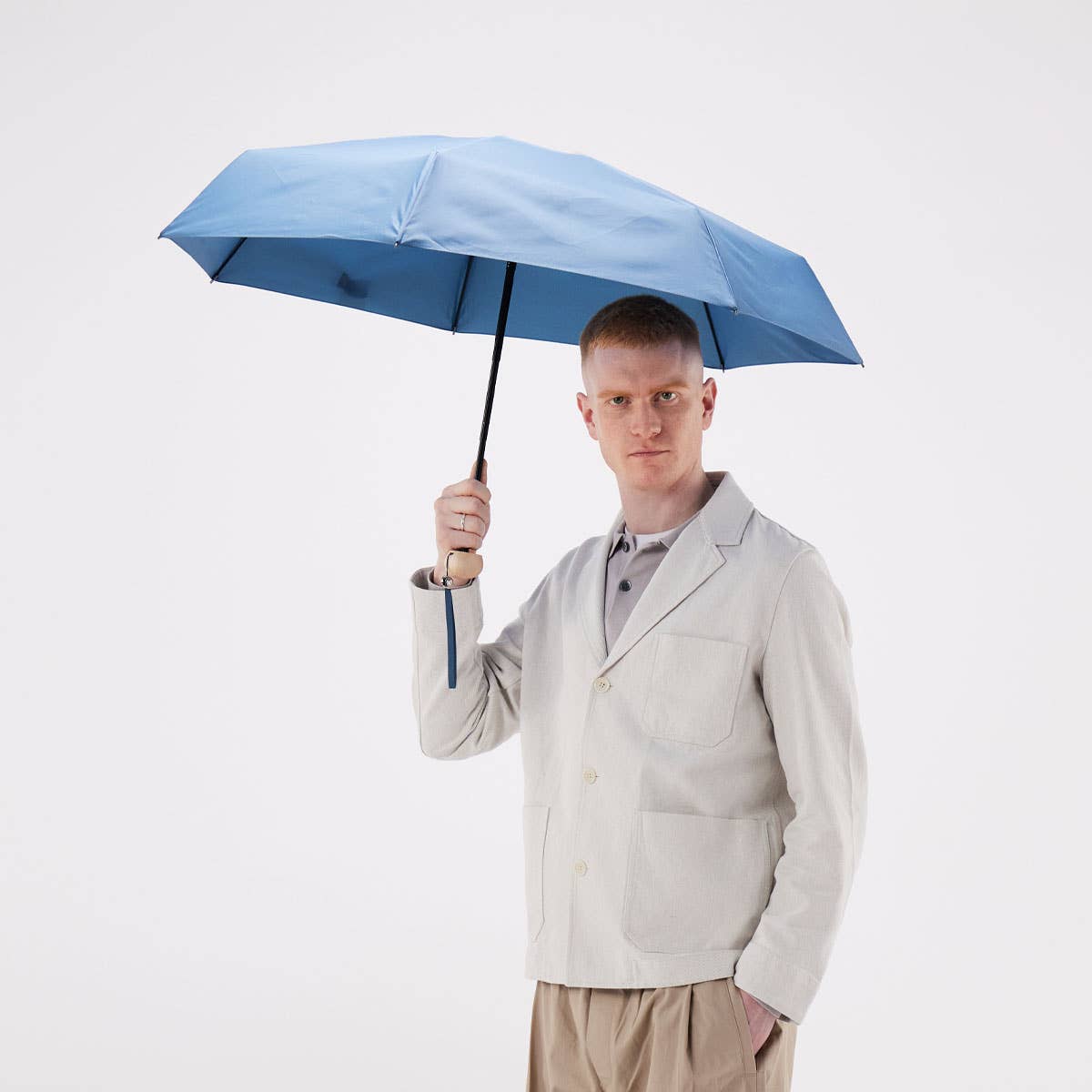 NEW! Cowboy Blue Compact Mini Umbrella