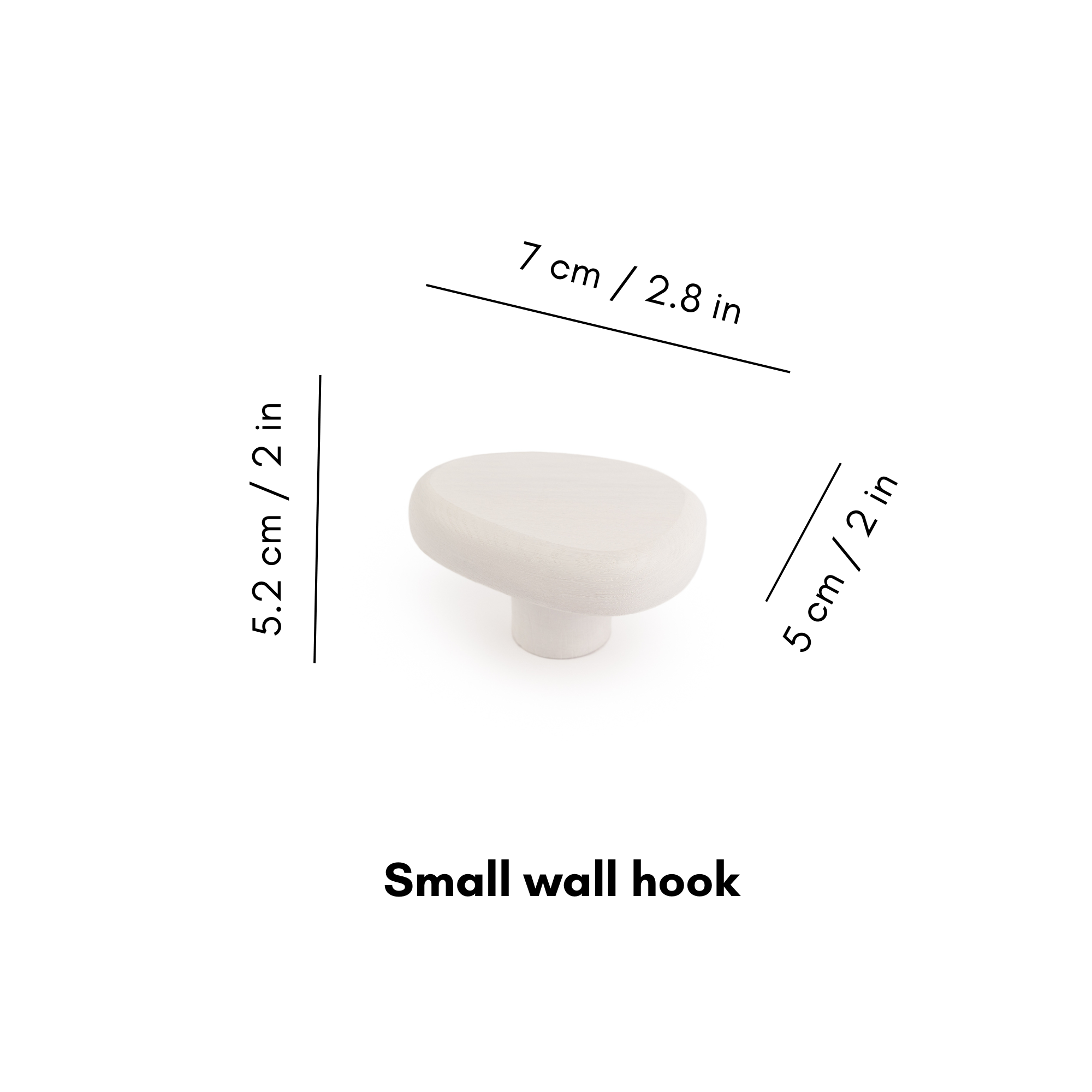 White wall hook | DROP