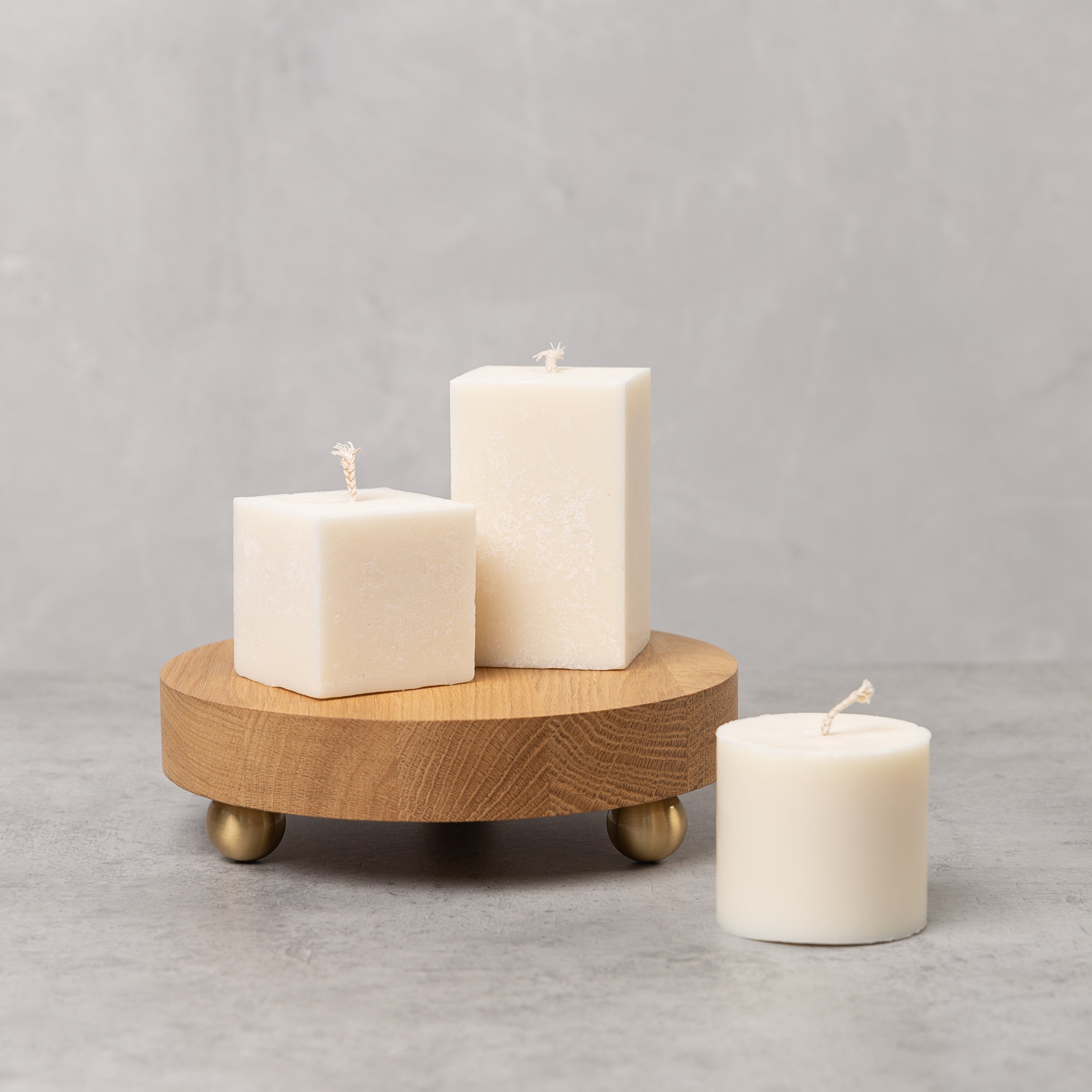 Rapeseed wax pillar candle