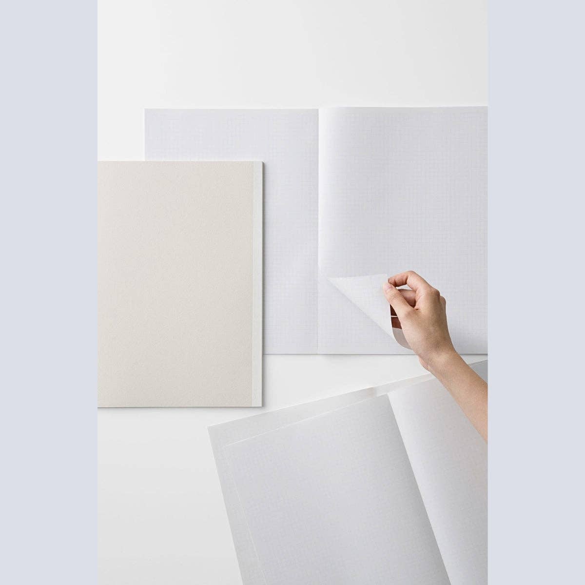 Sikigu Pad Note – Easy Peel Off Notebook: Black / Square / Grid
