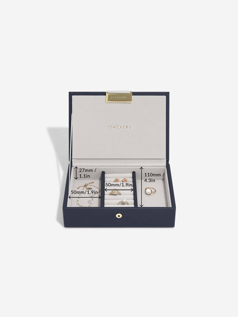 Navy Blue Mini Jewellery Box