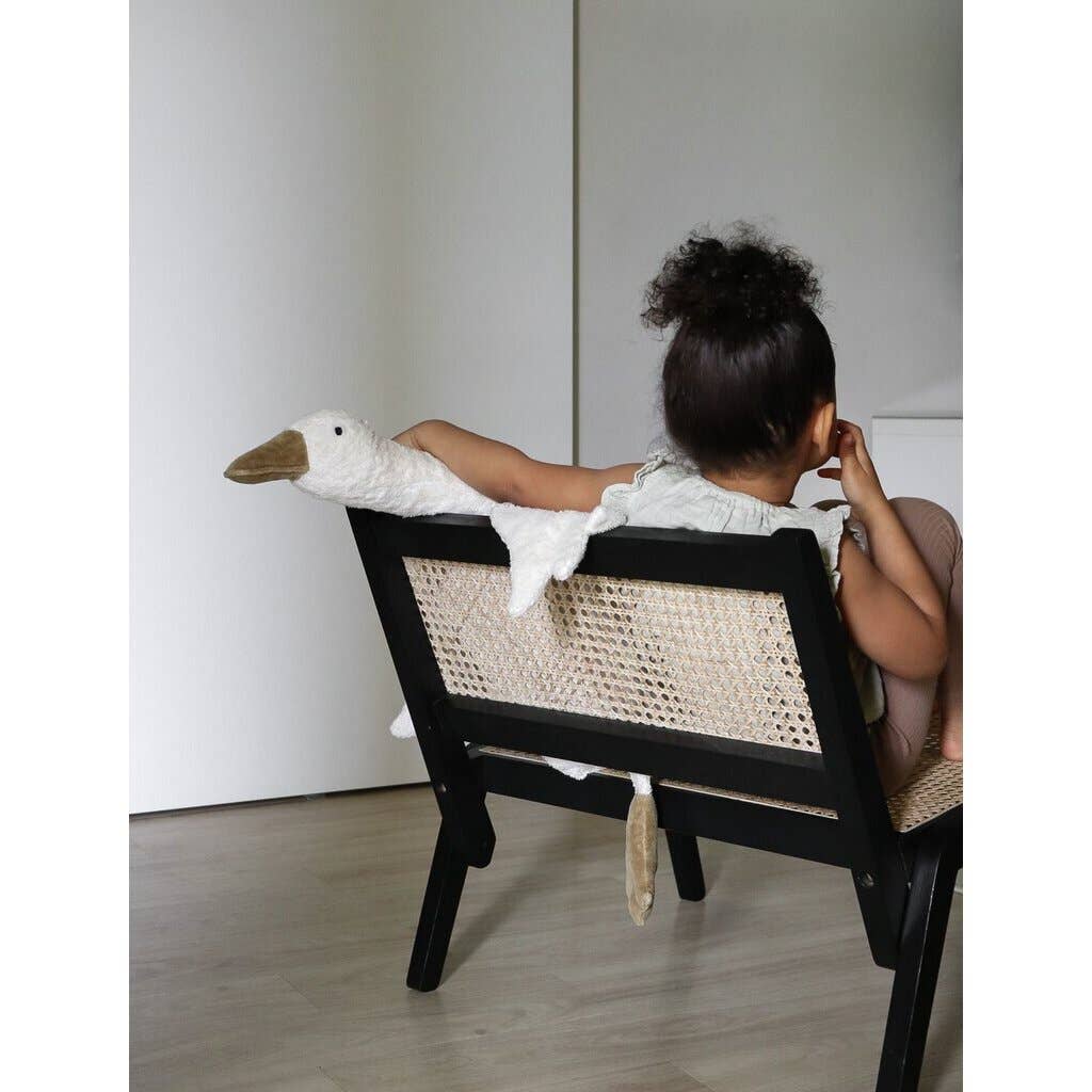 Cuddly animal Goose large | white