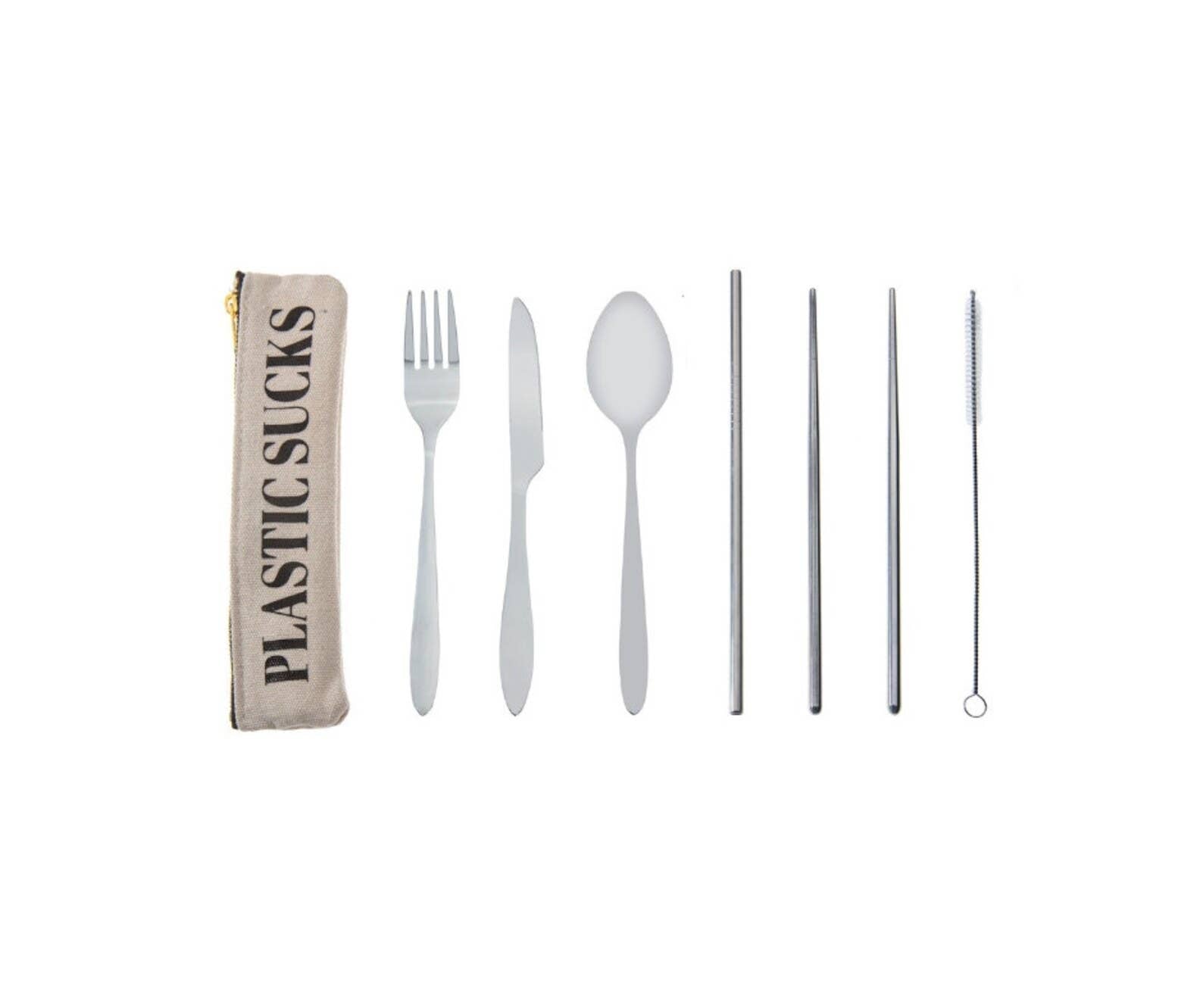 Plastic Sucks Travel Cutlery Set — Conscious Cutlery