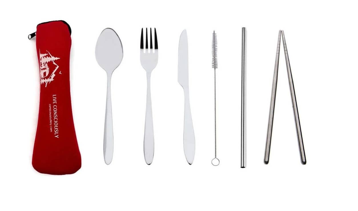 Red Trailer Travel Cutlery Set — Conscious Cutlery