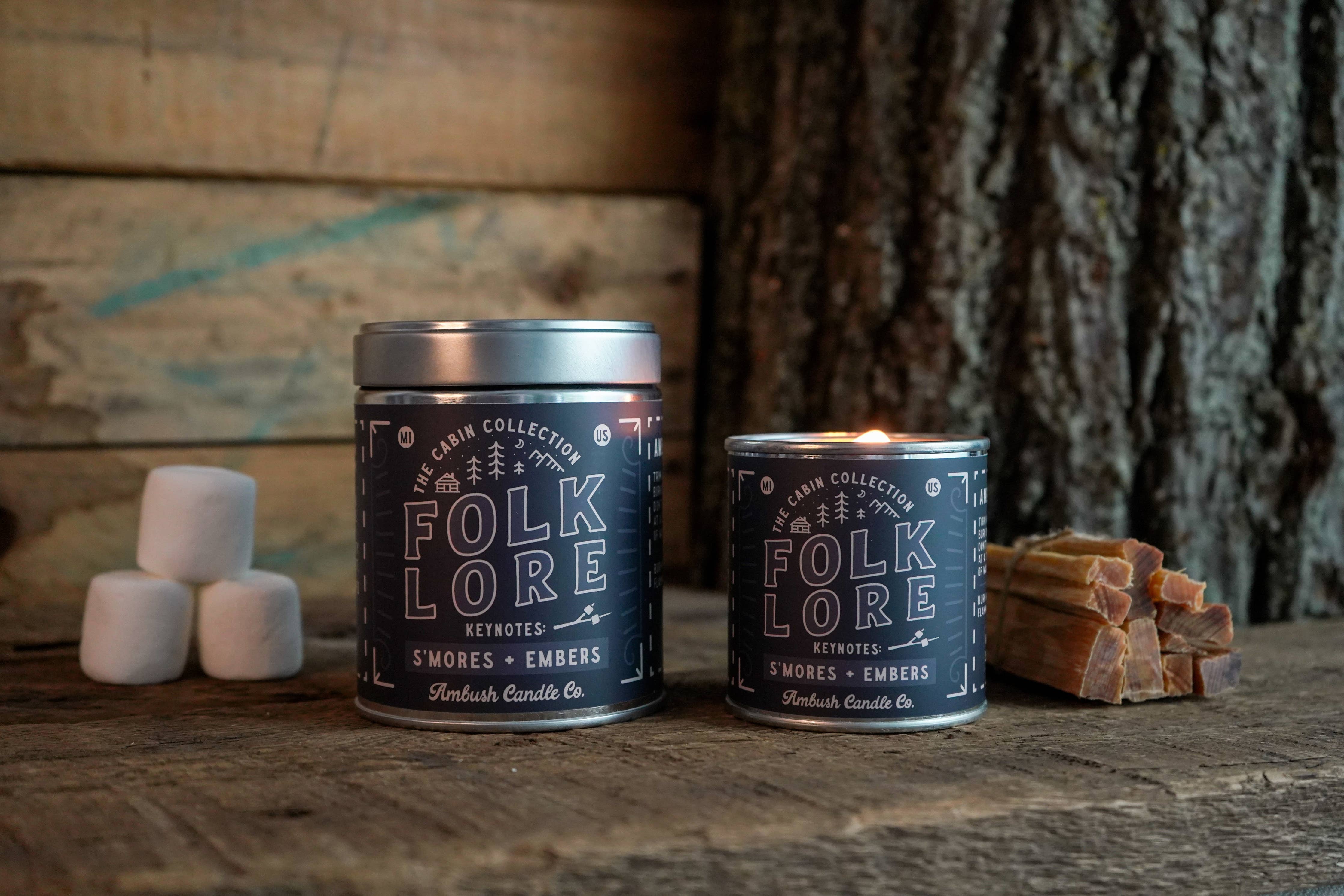 Folklore | S'mores + Embers 8oz Soy Candle