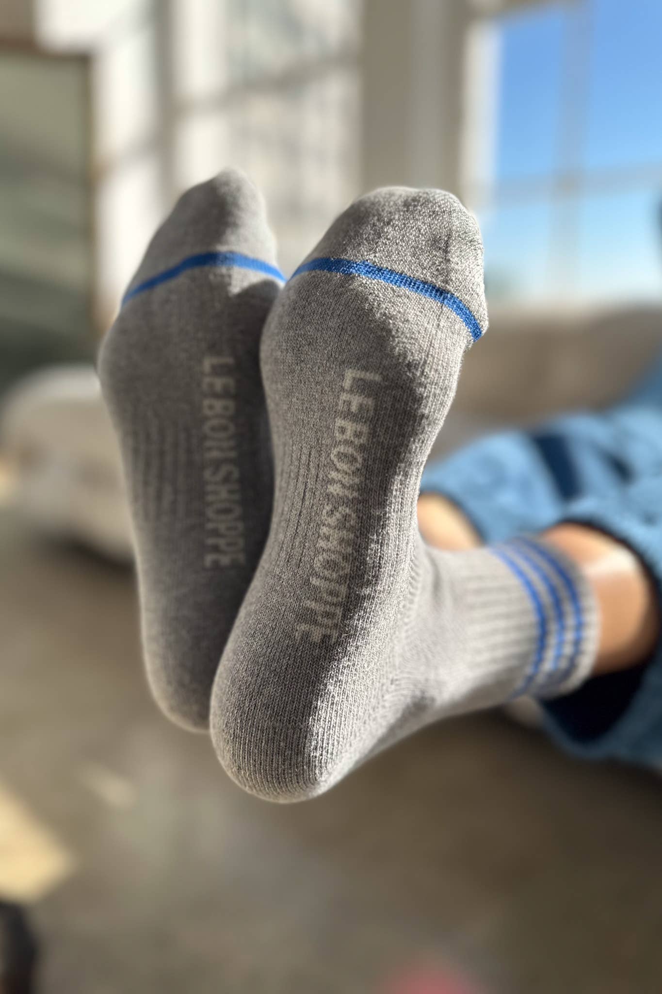 Girlfriend Socks Bright Grey - Le Bon Shoppe
