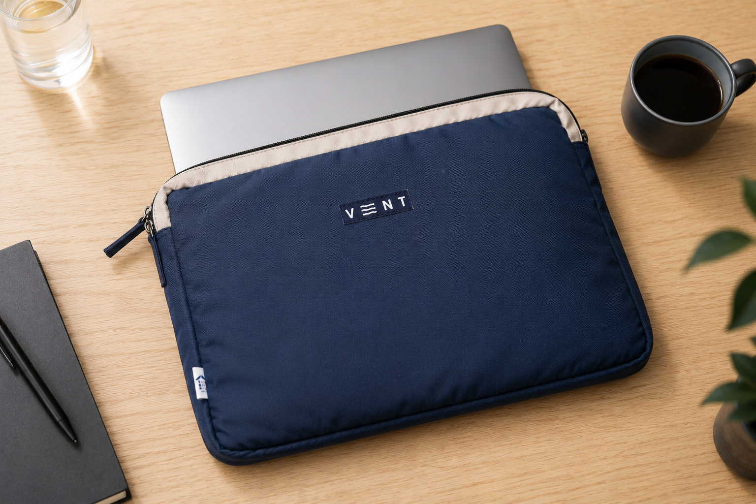 Laptop Sleeve  - Recycled Ocean Plastic - Navy Blue