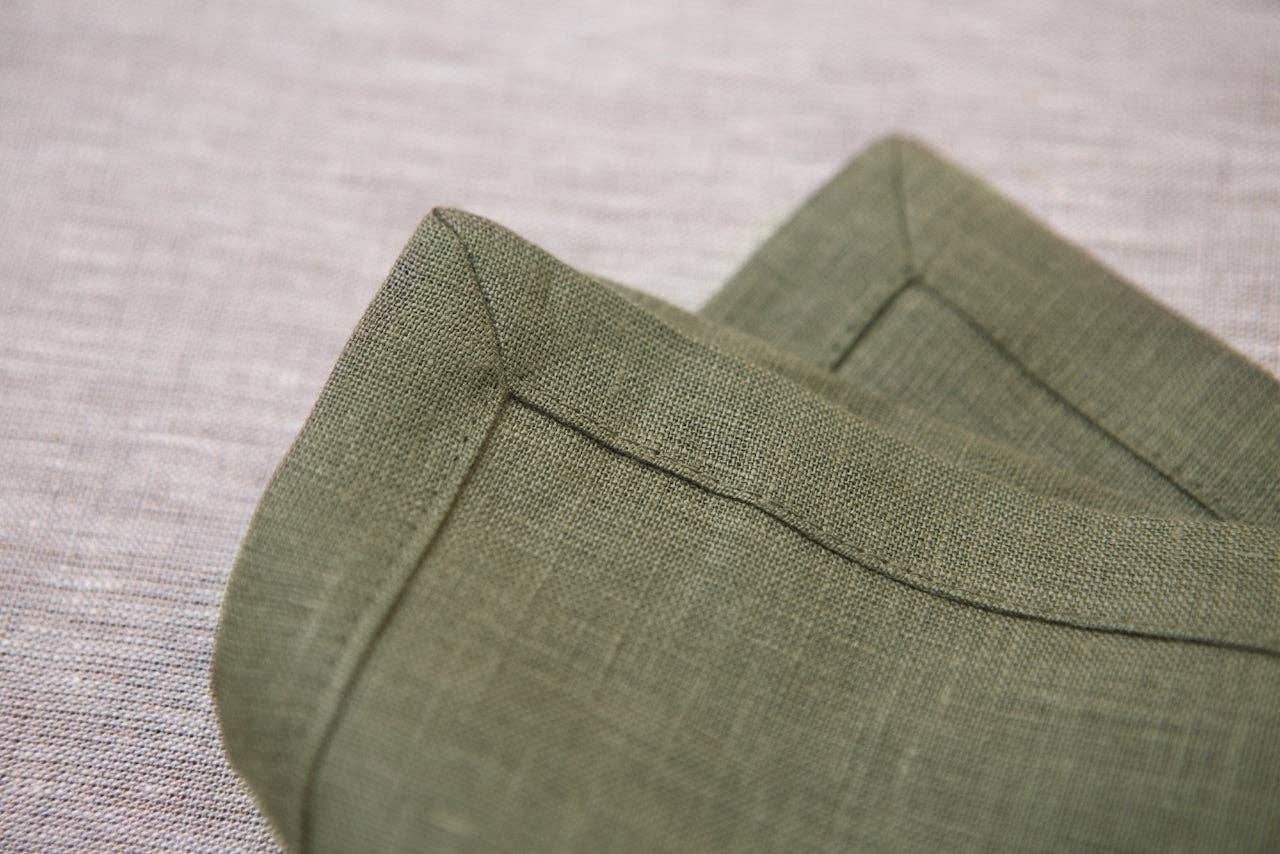 Organic linen napkin / Sage