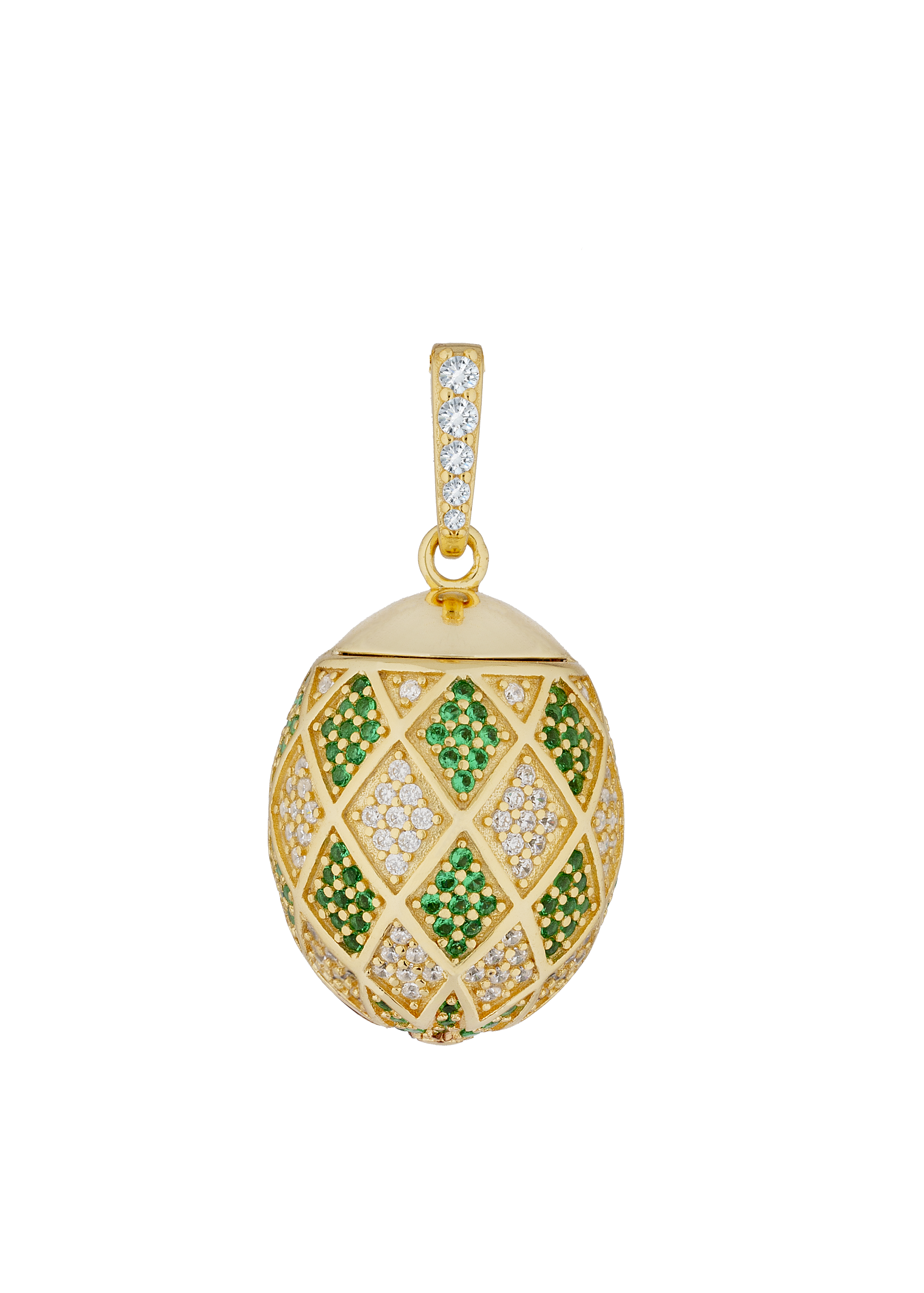 Dragon Egg Pendant Necklace - Emerald  - by Atelier 18