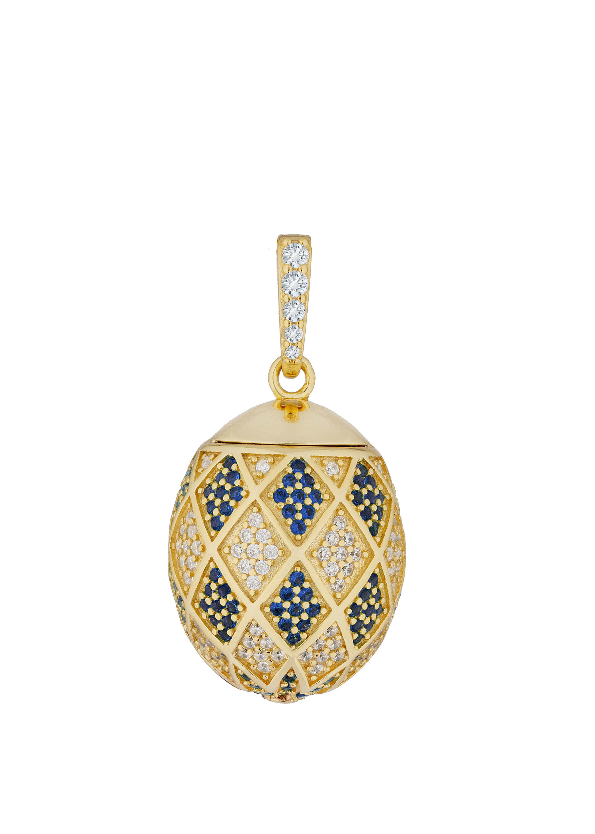 Dragon Egg Pendant Necklace Sapphire - Atelier 18