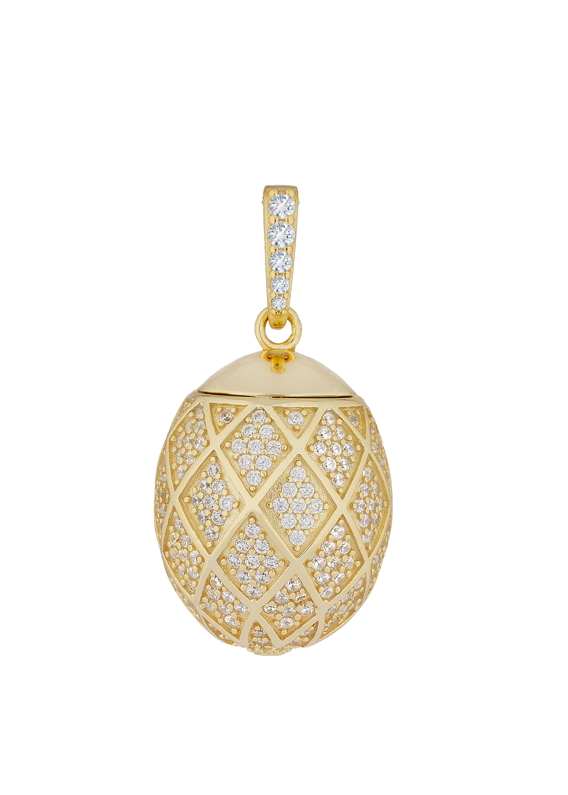 Dragon Egg Pendant Necklace White - Atelier 18