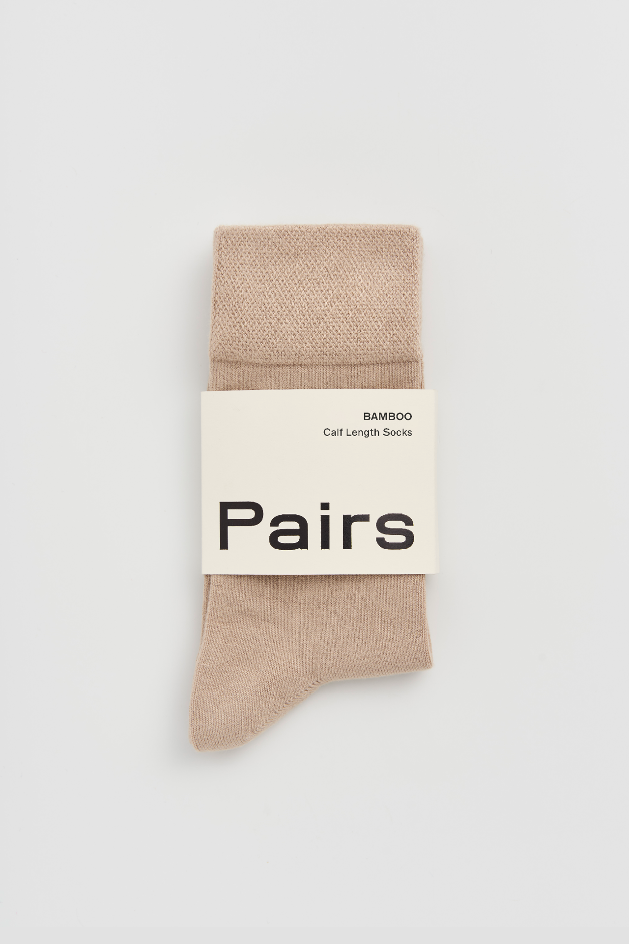 Milky Tea Beige Bamboo Socks: Milky Tea Beige / Small (UK 4-8)