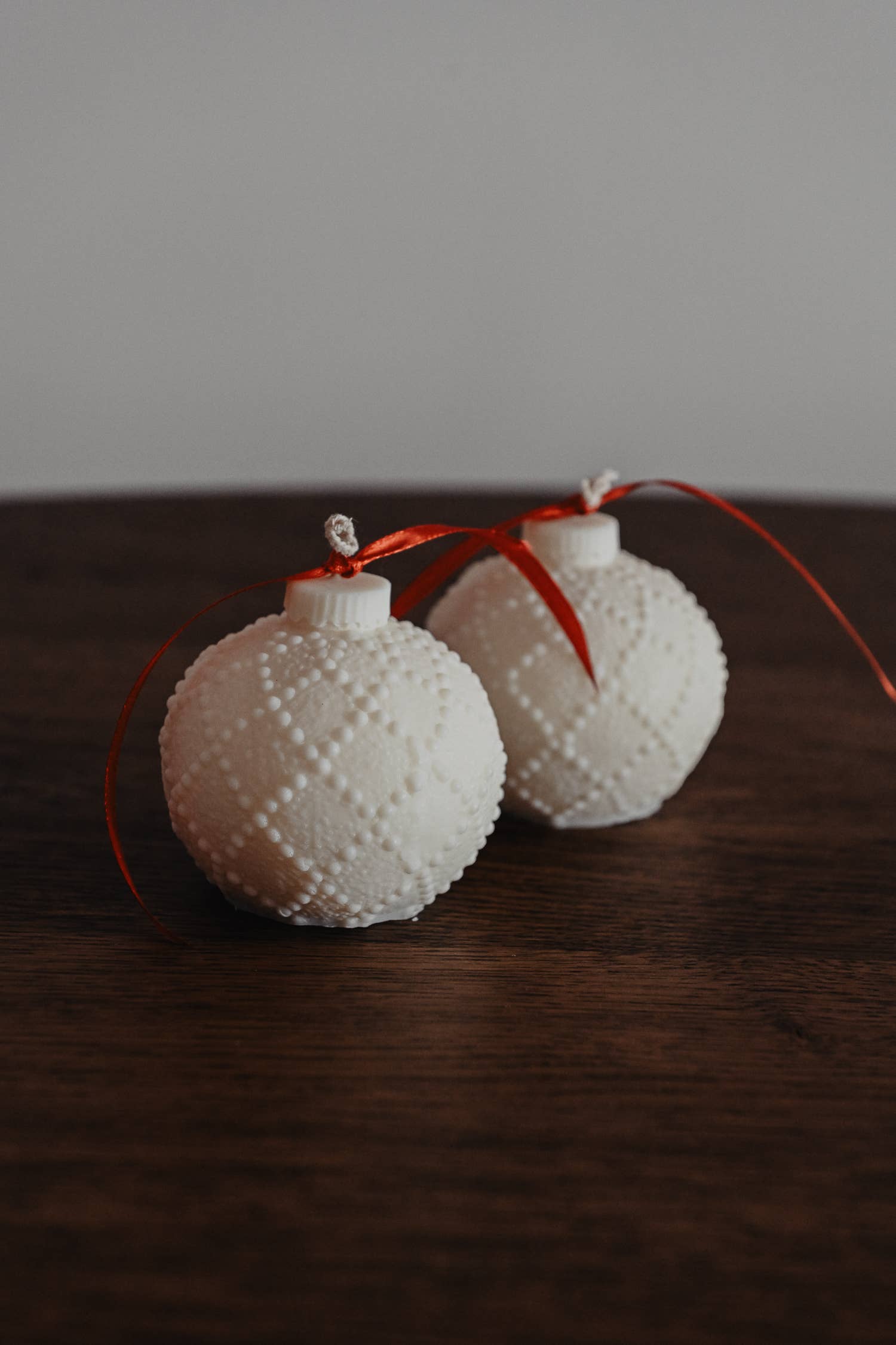 Pearled Christmas Ball Candle