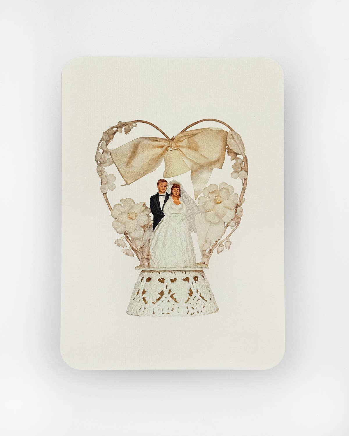 Wedding Cake Topper Greeting Card by Canonbury Press