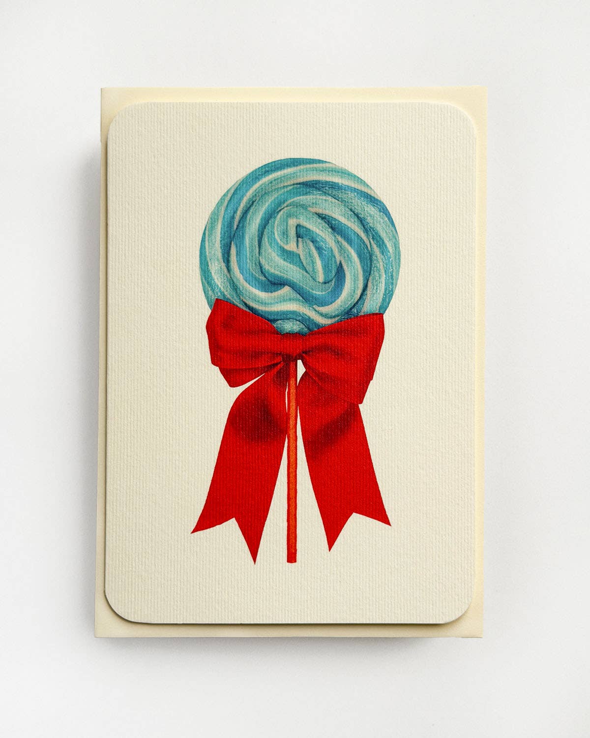 Bubblegum Ribboned Lollies Greeting Card | Birthday