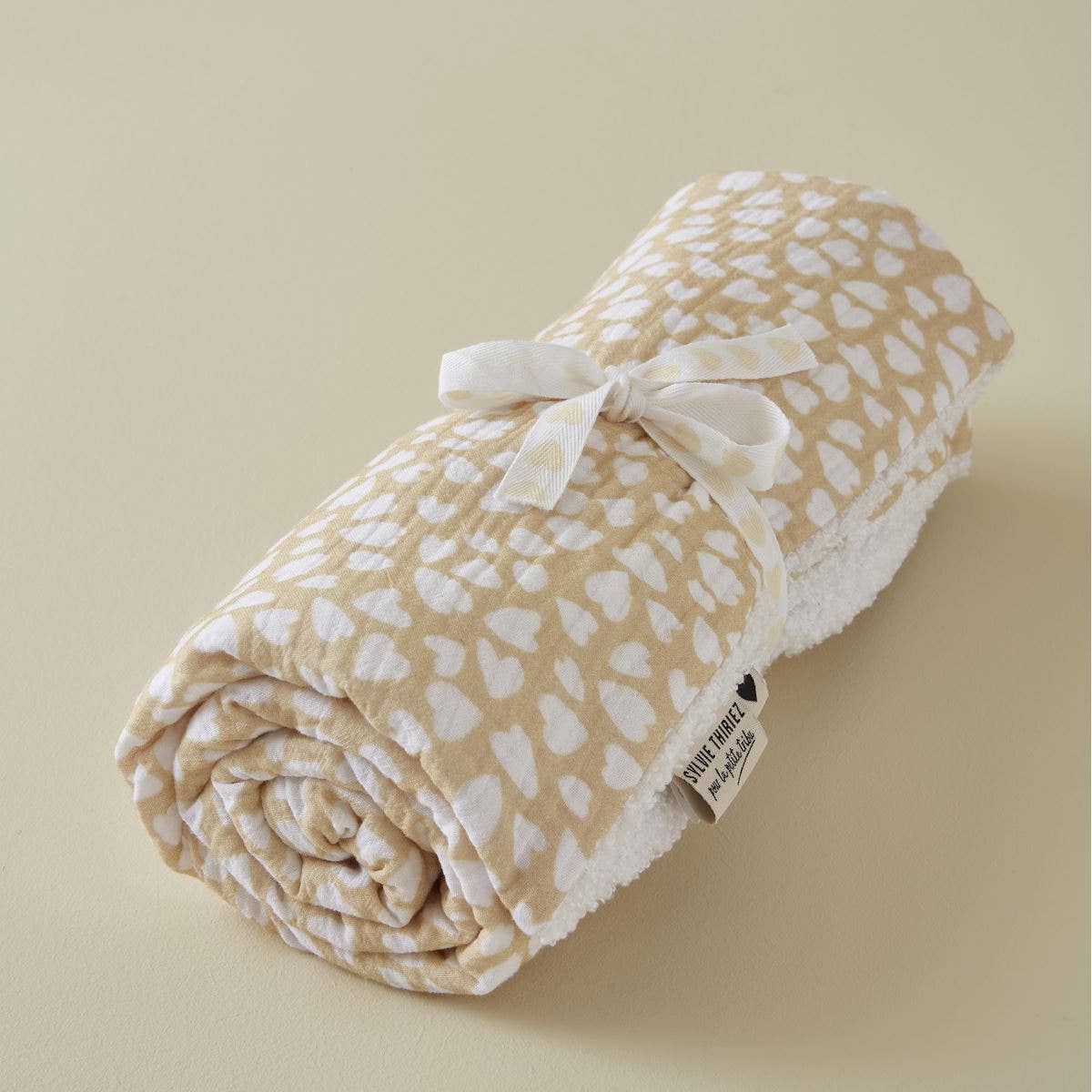 Polar Fleece Blanket - Petit Coeur 80x90cm | Sylvie Thiriez