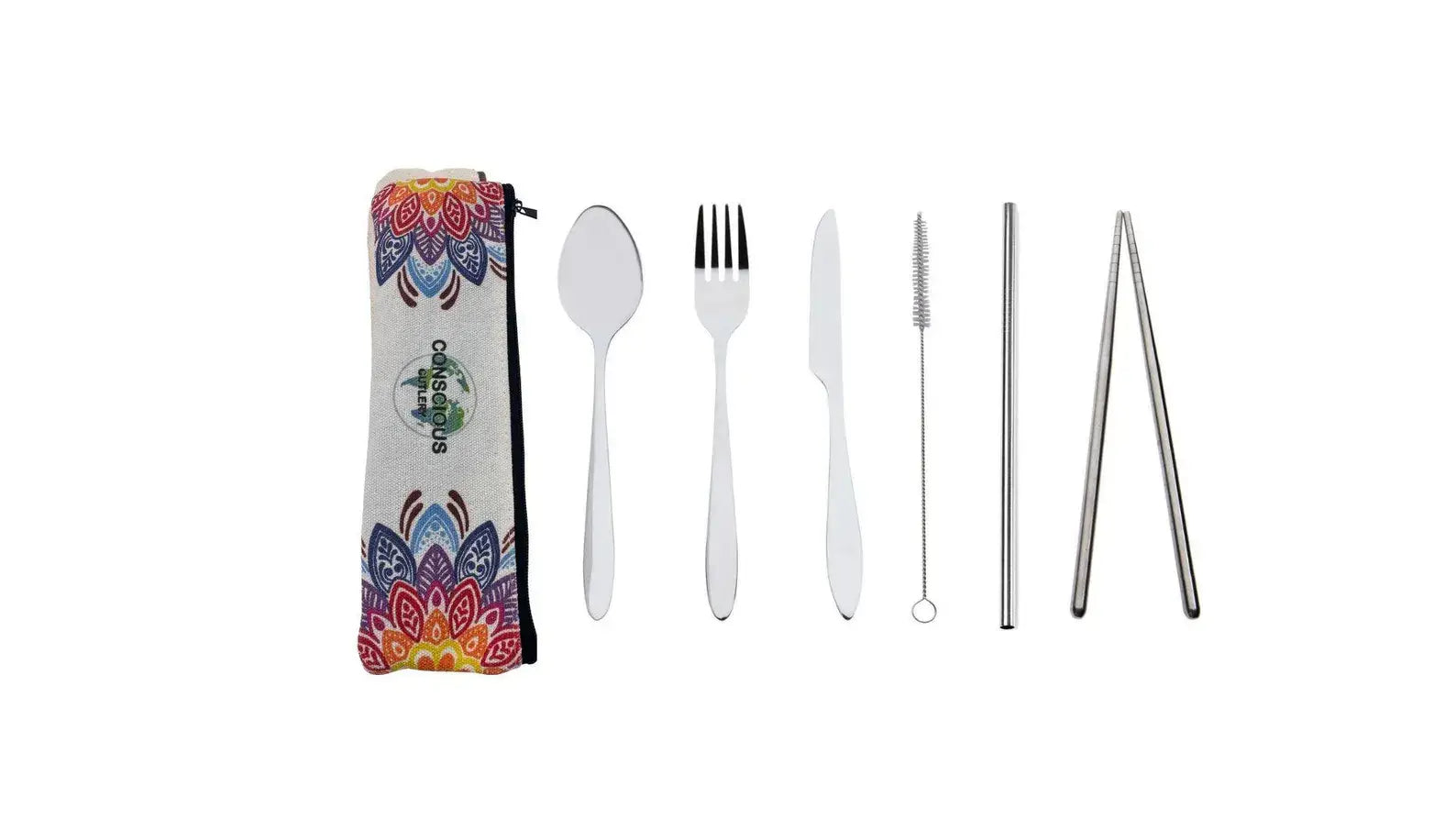 Mandala Travel Cutlery Set — Conscious Cutlery