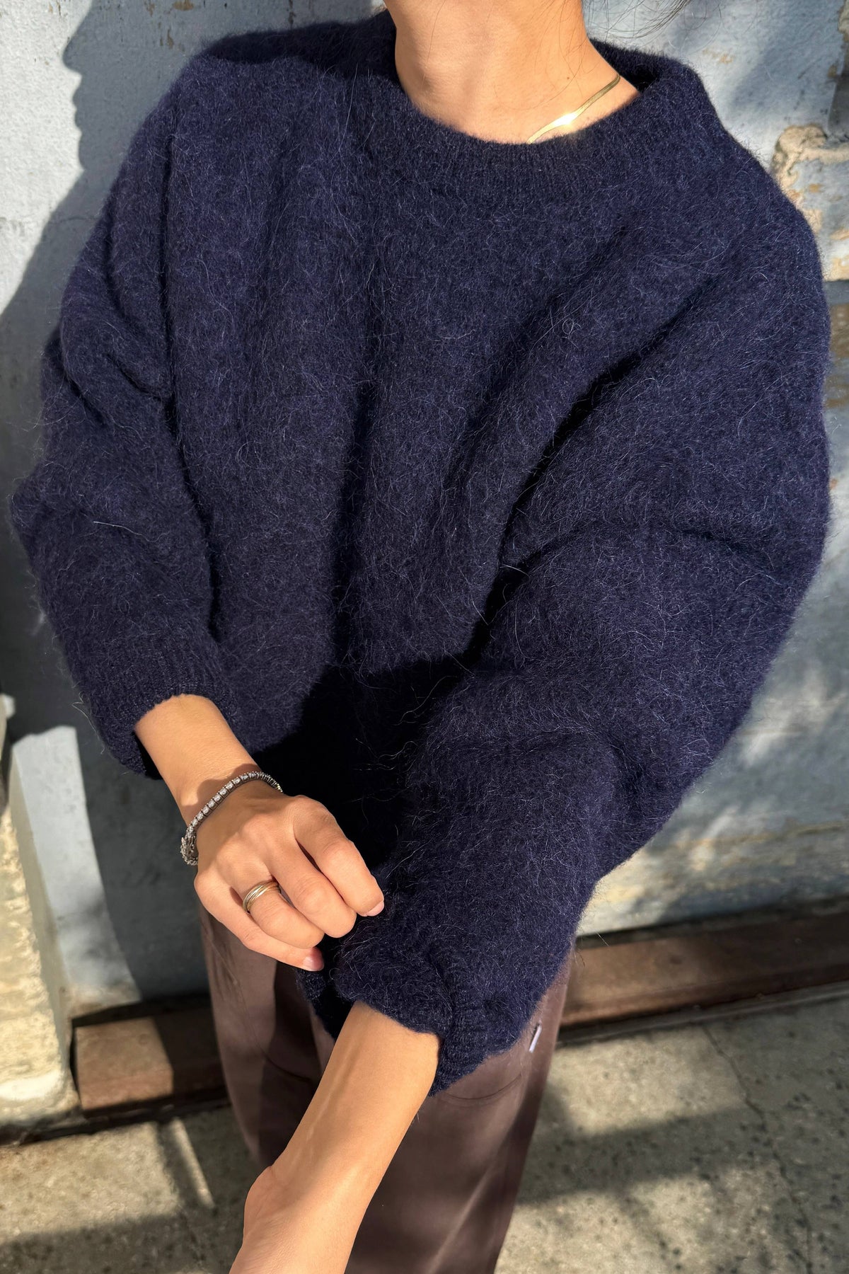 Le Bon Shoppe Elio Crew Neck Alpaca Sweater