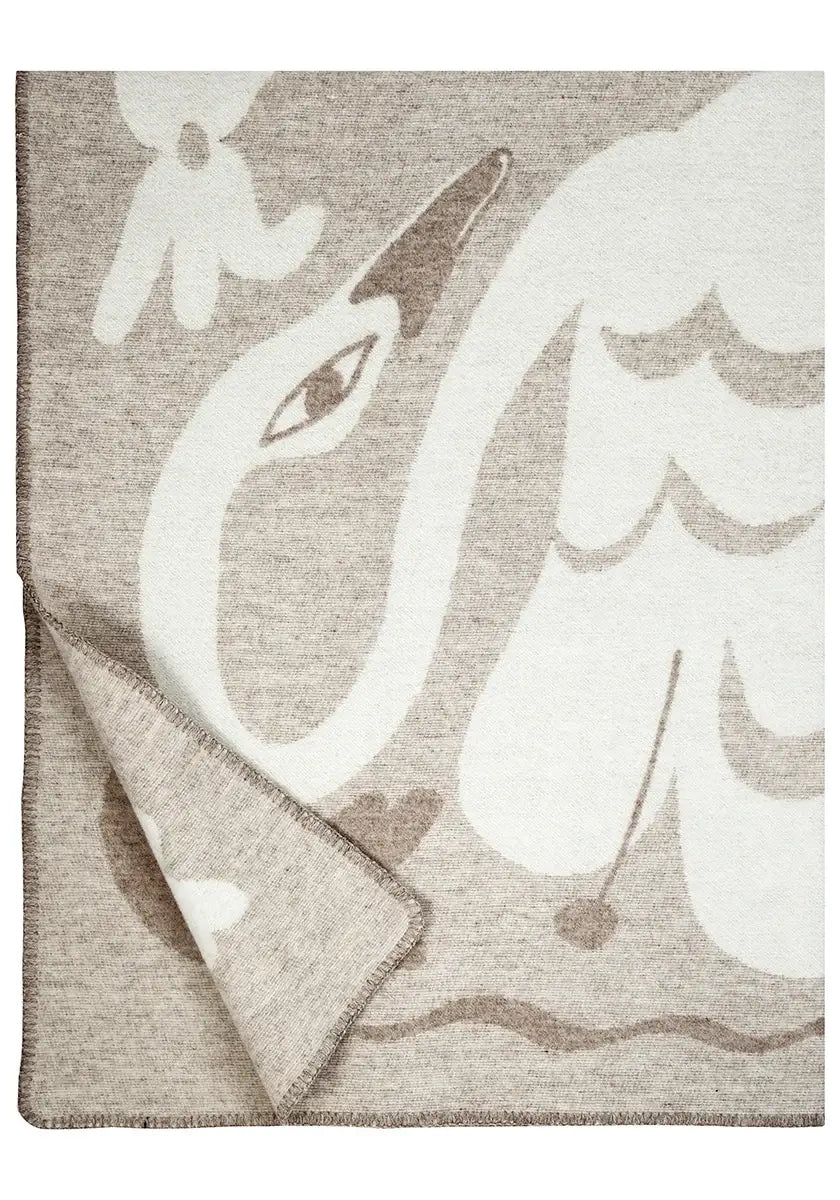 Kaksin Wool Blanket — Cinnamon-White