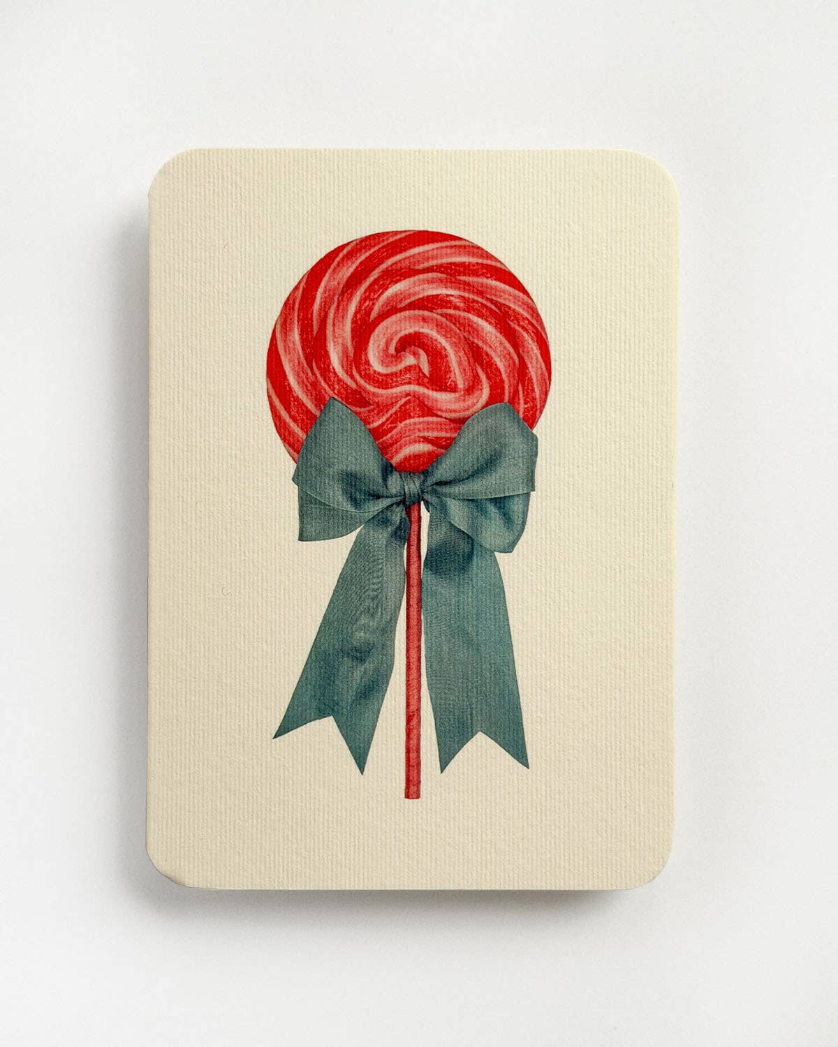 Candy Floss Ribboned Lollies Greeting Card | Birthday