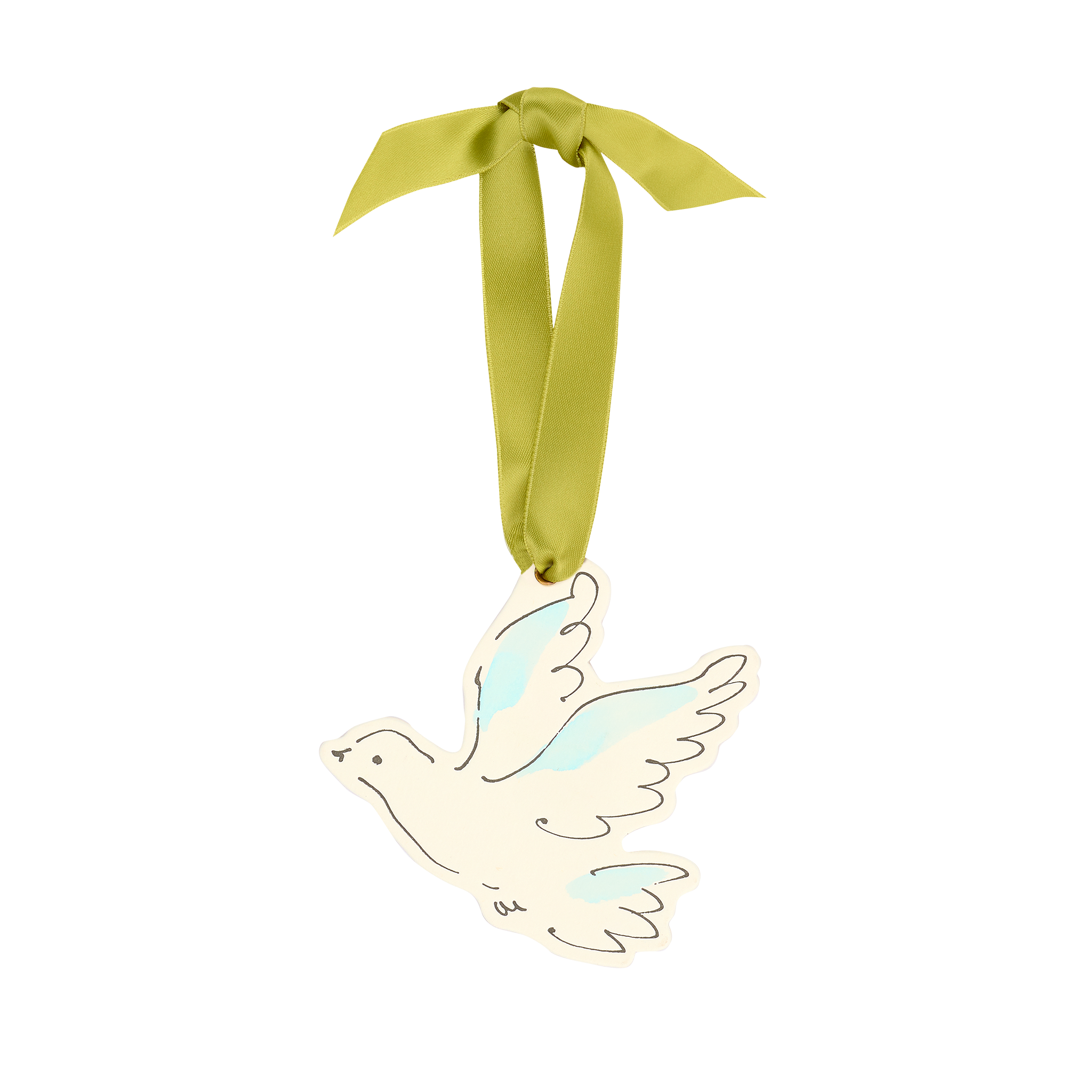 Dove Love Token Charm / Decoration / Gift Tag - Scribble & Daub