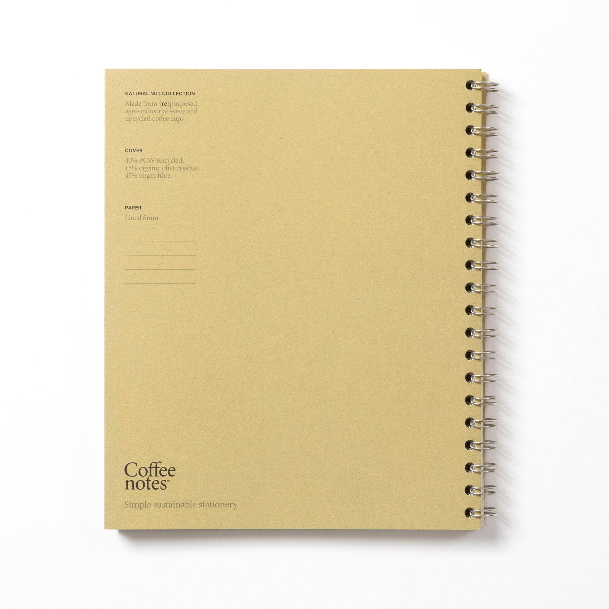 Olive Wirebound Notebook (Lined): Grande