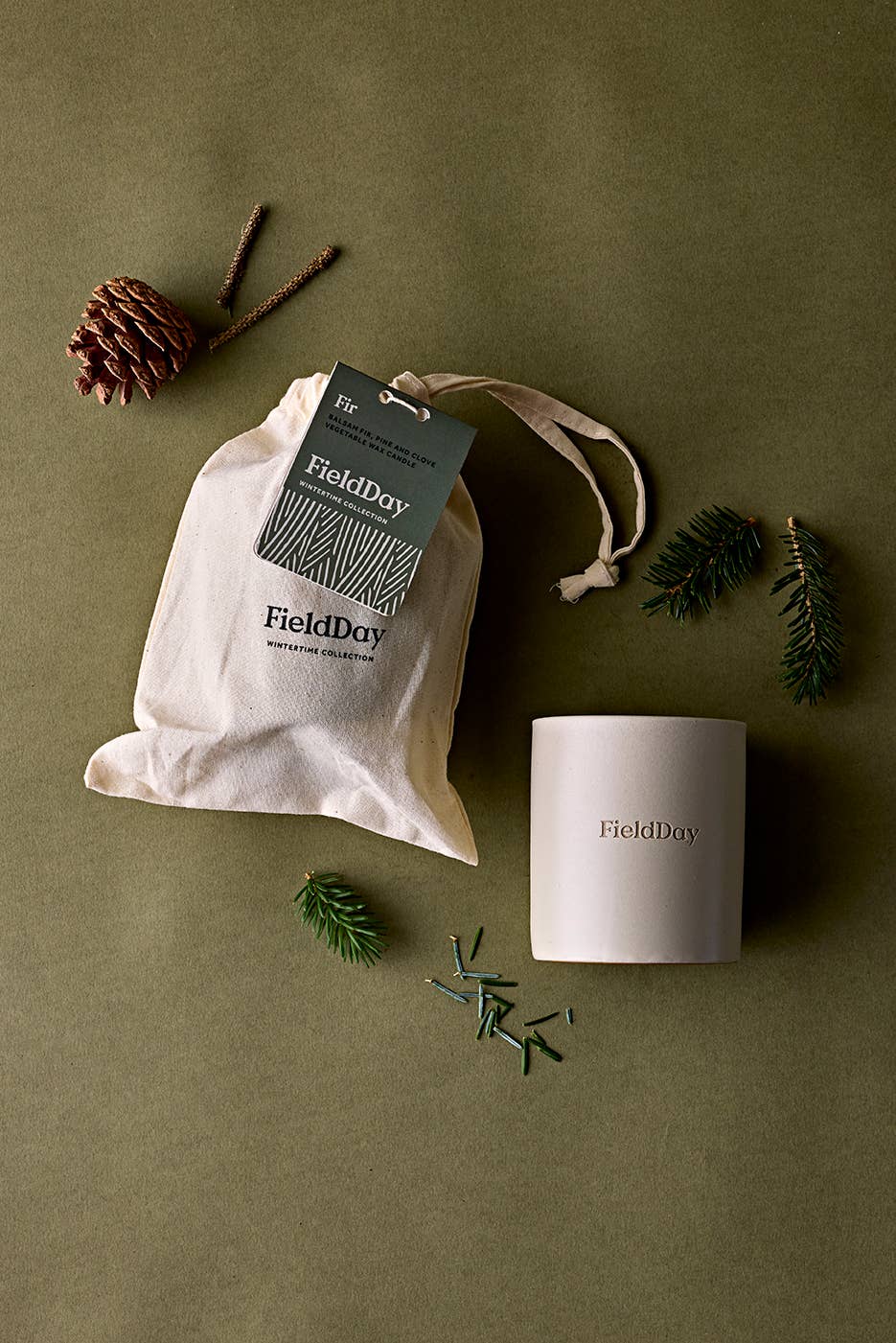 Fir Soy Wax Large Candle - by FieldDay
