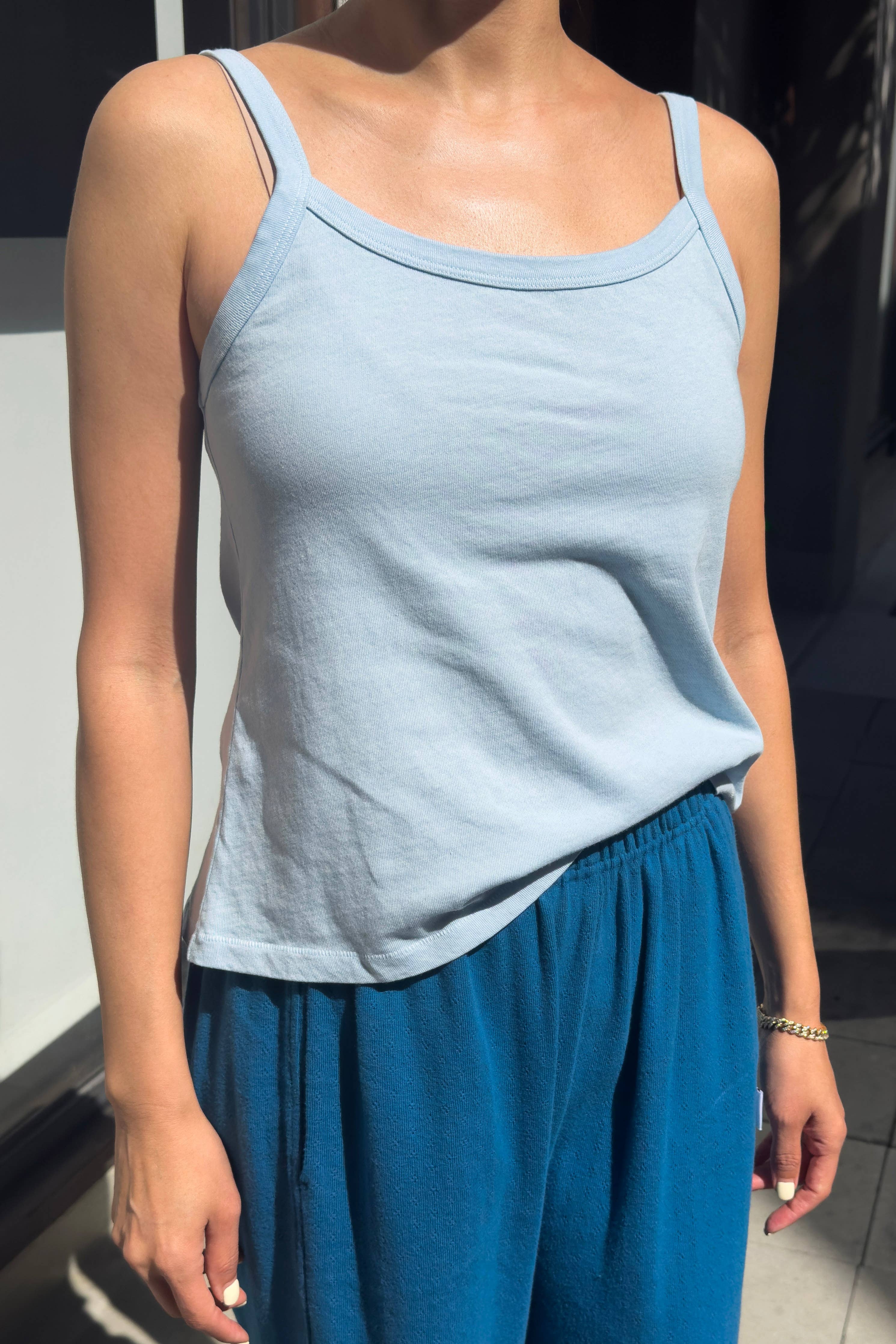 Dana Cami Organic Cotton : Baby Blue  - Le Bon Shoppe