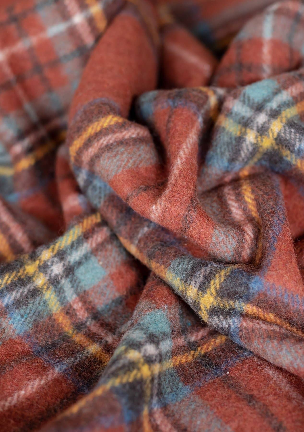 Recycled Wool Picnic Blanket StewartRoyalAntiqTartan&Carrier