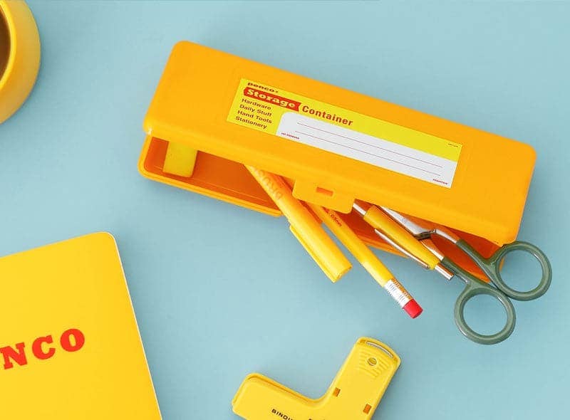 Hightide Penco Storage Container Pen Case: Beige