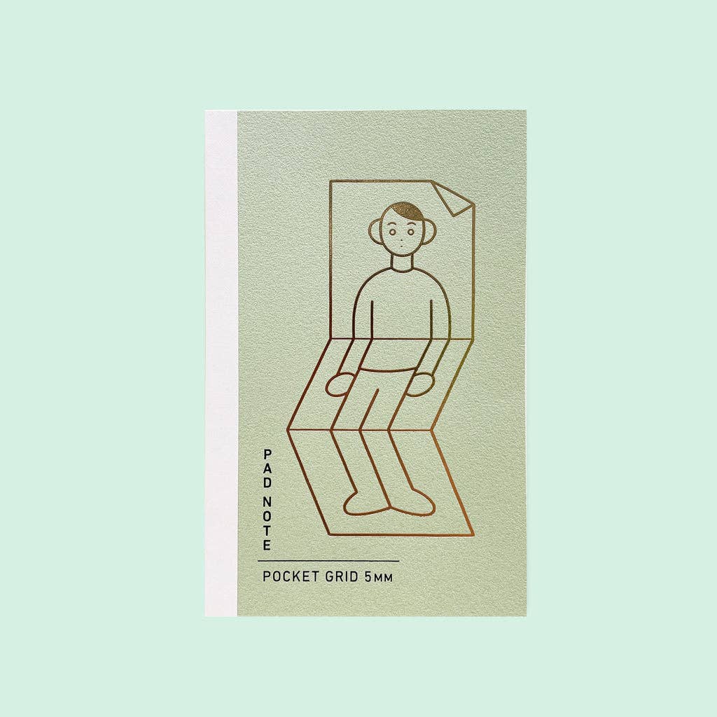 Sikigu Pad Note Pocket Unpis Edition [Grid, Plain]: Black / Grid
