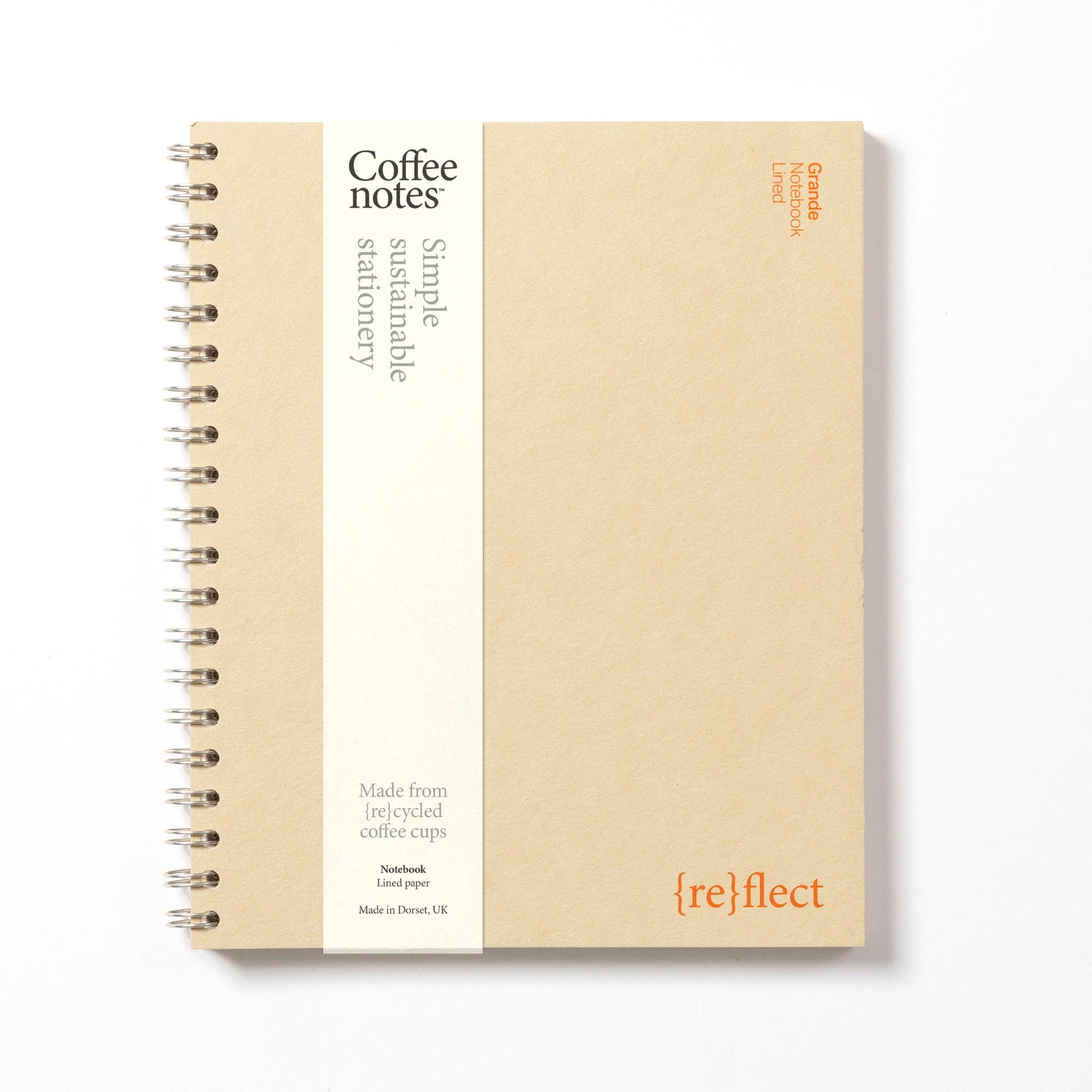 Kraft Wirebound Notebook (Lined): Grande - Coffeenotes