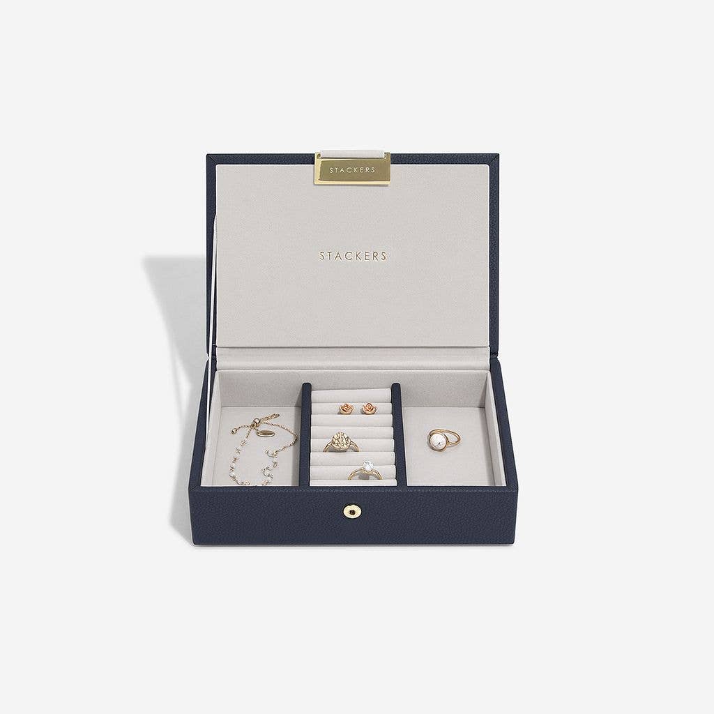 Navy Blue Mini Jewellery Box