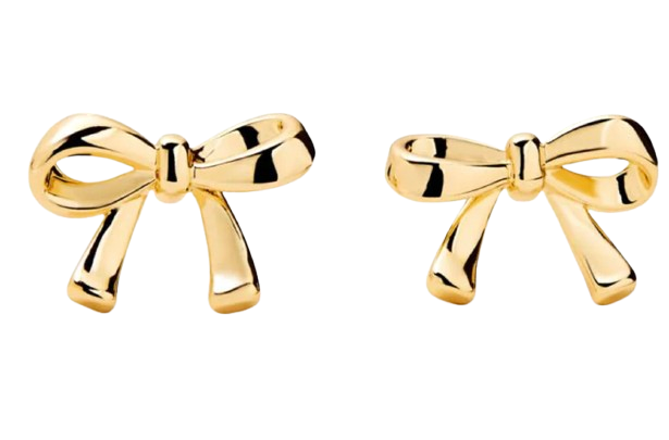 Golden Bow Studs - by Atelier 18